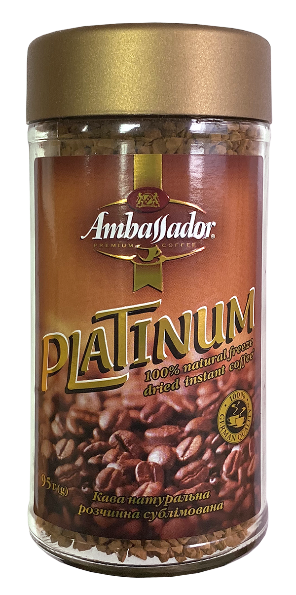 Instant sublimated coffee AMBASSADOR PLATINUM
