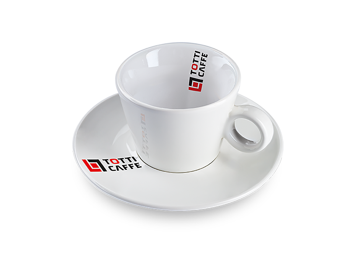 Cup with saucer TOTTI CAFFE