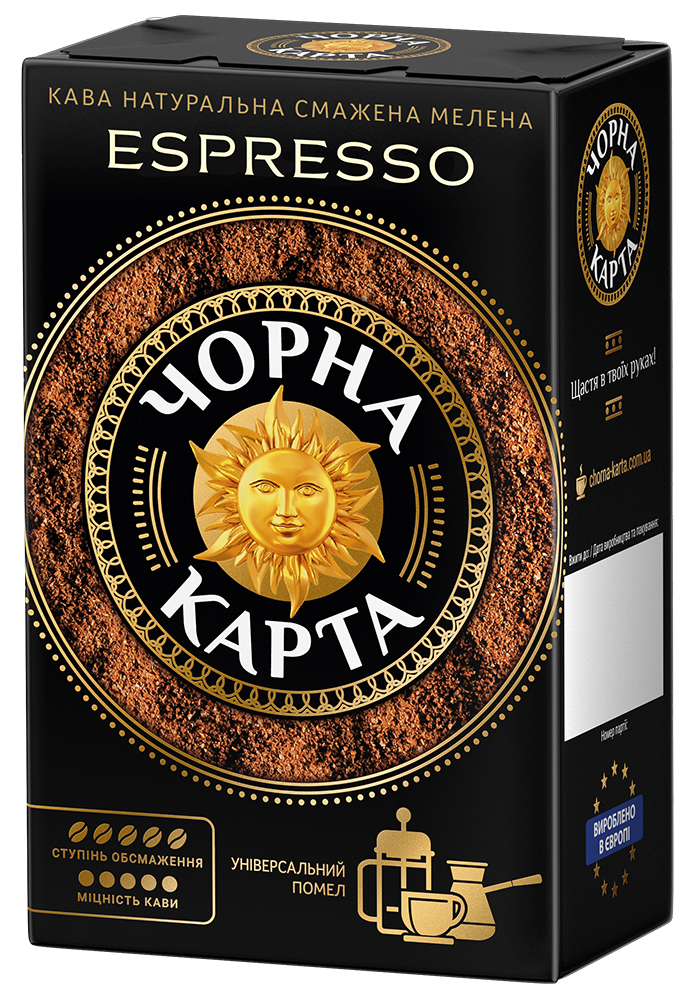 Ground coffee «CHORNA KARTA» Espresso